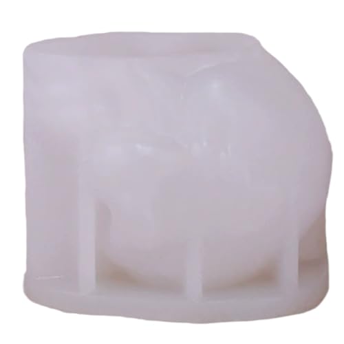 Schädelharzform 3D Flexible Silikonkerzenform für Harzseife Lehmwachs Guss Halloween Dekor von Huraoerrrr