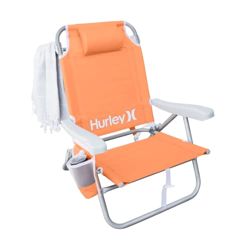 Hurley Deluxe Rucksackstuhl Outdoor-Stuhl, Legierter Stahl Polyester, Papaya, One Size von Hurley