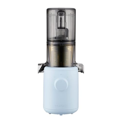 Hurom Slow Juicer | Entsafter Gemüse und Obst | H310 | Leicht zu Reinigen & Leiser Motor Elektrischer Entsafter mit Siebfilter | 150 Watt | BPA Frei | Schlankes Design | 220ml, Himmelblau von Hurom