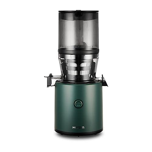 HUROM | Slow Juicer | Entsafter Gemüse und Obst | H320N | Elektrische Kaltpresse | Ruhiger Motor | Leicht zu Reinigen | mit Großem Behälter und Siebfilter | 2l | 200 Watt | BPA Frei | Dunkelgrün von Hurom