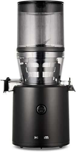 HUROM | Slow Juicer | Entsafter Gemüse und Obst | H320N | Elektrische Kaltpresse | Ruhiger Motor | Leicht zu Reinigen | mit Großem Behälter und Siebfilter| 2l | 200 Watt | BPA Frei | Schwarz von Hurom