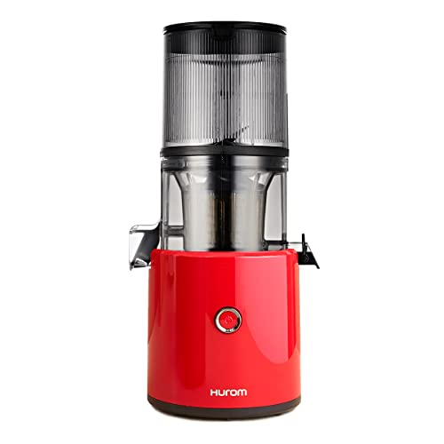 Hurom H300 Hurom Slow Juicer, automatisches System, leicht zu reinigender Filter, einfach zu bedienen, Entsafter, BPA-frei, Detox-Säfte, Rot von Hurom