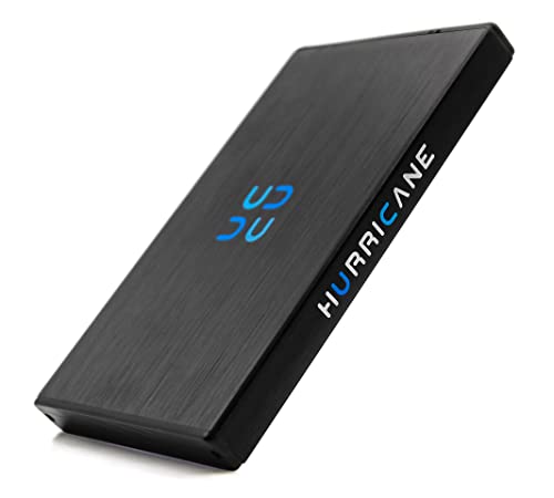 HURRICANE GD25612 tragbare Externe Festplatte 320GB 2,5 Zoll USB 3.0 Aluminium HDD Speicher für Fotos TV PC Laptop Ps4 Ps5 Xbox kompatibel mit Windows Mac Linux - schwarz HURRICANE GD25612 tragbare Externe Festplatte 320GB 2,5 Zoll USB 3.0 Aluminium HDD Speicher für Fotos TV PC Laptop Ps4 Ps5 Xbox kompatibel mit Windows Mac Linux - schwarz von HURRICANE