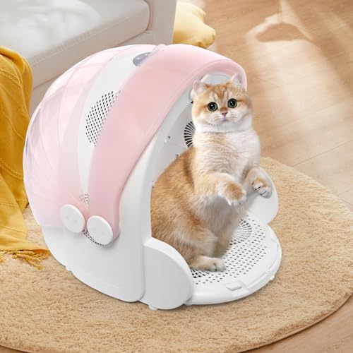 600W Haustiertrockner,Katze Hund 360 Grad Luftstromtrockner,77°C Bis 109,4°C Temperatureinstellbarer Touchscreen 4 Windgetriebe Zuhause TiergeschäFte TierkrankenhäUser Outdoor Reisen Weiß Rosa PP Abs 600W Haustiertrockner,Katze Hund 360 Grad Luftstromtrockner,77°C Bis 109,4°C Temperatureinstellbarer Touchscreen 4 Windgetriebe Zuhause TiergeschäFte TierkrankenhäUser Outdoor Reisen Weiß Rosa PP Abs von Hurrylying