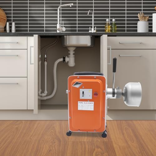 Ablaufreiniger Maschine,Rohrreiniger, Elektrische Abwasser Spirale 750W für Verstopfte Abwasserrohre Toilette KüChe Bad Haus Restaurant GäRtnerei Geschenk für Hausbesitzer und Handwerker von Hurrylying