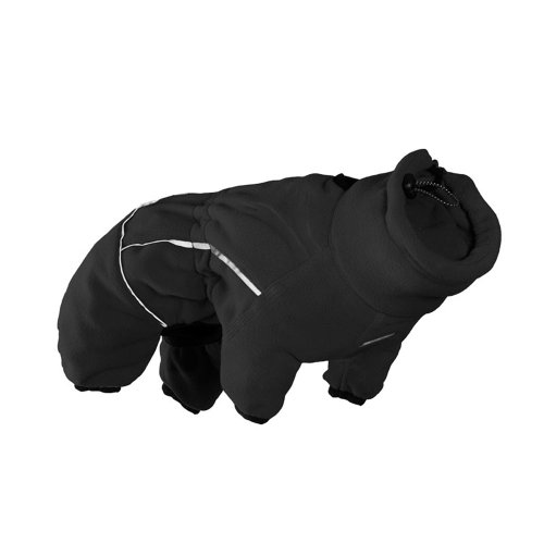 Hurtta Collection Mikrofleece-Overall für Haustiere, 20,3 cm, Größe S, Schwarz Hurtta Collection Mikrofleece-Overall für Haustiere, 20,3 cm, Größe S, Schwarz von Hurtta