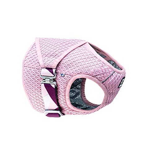 Hurtta Cooling Wrap Kühlweste für Hunde, kühlende Weste Sommer Hundejacke, pink 45-55cm von Hurtta