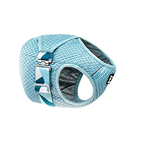 Hurtta Cooling Wrap Kühlweste für Hunde Sommer Kühlweste Aquamarin Hellblau 40-50cm von Hurtta
