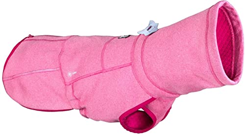 Hurtta Razzle-Dazzle Midlayer Jacke für Hunde, verstellbar, wendbar, Pull On, unter Regenmänteln und Wintermänteln zu verwenden, Beetroot - Pink 45 cm von Hurtta