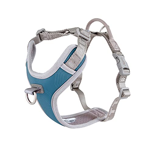 Hurtta Venture No-Pull Geschirr für kleine Hunde, reflektierend, verstellbar, wasserdicht, Bilberry Blau 35-40 cm von Hurtta