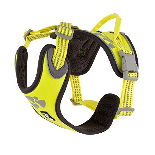 Hurtta Weekend Warrior Hundegeschirr, Neon Lemon, 45,7–61 cm von Hurtta