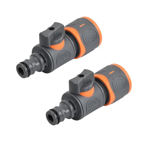 Husalsea 2 PCS Ein/Aus Ventil für Autowäsche Wasser Rohr Schlauchanschluss Garten Water Pipe Connector Schnellanschlussventil von Husalsea