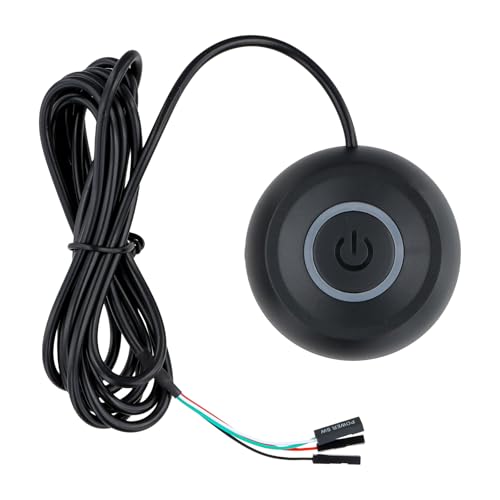 Netzschalter Für Desktop Computers, Pc Power Button, Computer ZubehöR, Button, Pc Motherboard Power On Off Switch VerläNgerungskabel 1.8m Mit Led Licht Schwarz Netzschalter Für Desktop Computers, Pc Power Button, Computer ZubehöR, Button, Pc Motherboard Power On Off Switch VerläNgerungskabel 1.8m Mit Led Licht Schwarz von Husalsea