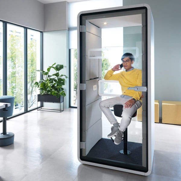 Hushoffice Telefonbox Hushphone - Telefoncube Akustikbox Telefonzelle konfigu... von Hushoffice