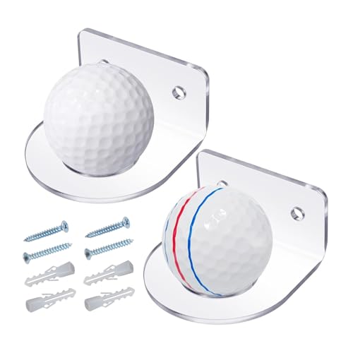 Husoiuy Golfball Display Halter | Acryl Golfballregal Wandhalterung,Regalhalterung Aufbewahrungsorganizer Für Wohnzimmer Schlafzimmer Büro von Husoiuy