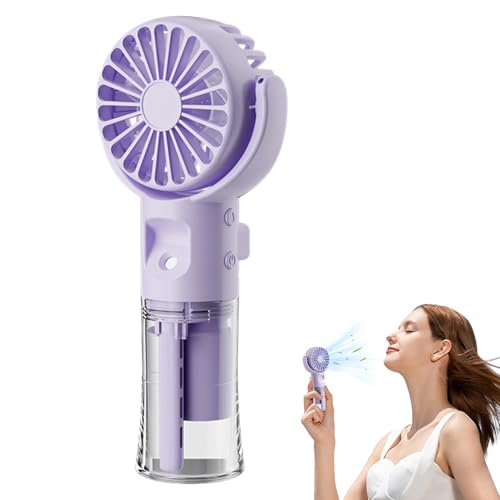 Husoiuy Handventilator | Handventilator Mit Luftbefeuchter Und Nebel | Wiederaufladbarer USB-Ventilator Mit 4 Einstellbaren Geschwindigkeiten - Für Mädchen, Frauen Und Kinder Auf Reisen Im Freien Husoiuy Handventilator | Handventilator Mit Luftbefeuchter Und Nebel | Wiederaufladbarer USB-Ventilator Mit 4 Einstellbaren Geschwindigkeiten - Für Mädchen, Frauen Und Kinder Auf Reisen Im Freien von Husoiuy