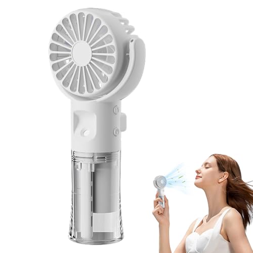 Husoiuy Handventilator | Handventilator Mit Luftbefeuchter Und Nebel | Wiederaufladbarer USB-Ventilator Mit 4 Einstellbaren Geschwindigkeiten - Für Mädchen, Frauen Und Kinder Auf Reisen Im Freien Husoiuy Handventilator | Handventilator Mit Luftbefeuchter Und Nebel | Wiederaufladbarer USB-Ventilator Mit 4 Einstellbaren Geschwindigkeiten - Für Mädchen, Frauen Und Kinder Auf Reisen Im Freien von Husoiuy