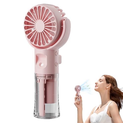 Husoiuy Handventilator | Handventilator Mit Luftbefeuchter Und Nebel | Wiederaufladbarer USB-Ventilator Mit 4 Einstellbaren Geschwindigkeiten - Für Mädchen, Frauen Und Kinder Auf Reisen Im Freien Husoiuy Handventilator | Handventilator Mit Luftbefeuchter Und Nebel | Wiederaufladbarer USB-Ventilator Mit 4 Einstellbaren Geschwindigkeiten - Für Mädchen, Frauen Und Kinder Auf Reisen Im Freien von Husoiuy