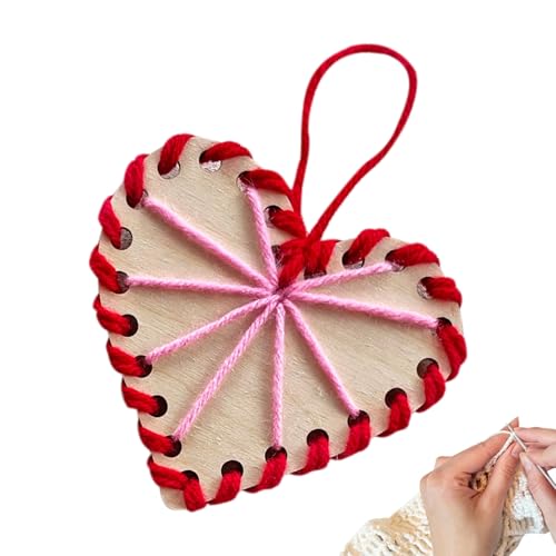 Husoiuy Korbboden Aus Holz | Herzförmige Web-Strickbasis | Häkelmuster Für Herzen | Strickmuster Zum Valentinstag - Strickmuster Für Anfänger Husoiuy Korbboden Aus Holz | Herzförmige Web-Strickbasis | Häkelmuster Für Herzen | Strickmuster Zum Valentinstag - Strickmuster Für Anfänger von Husoiuy