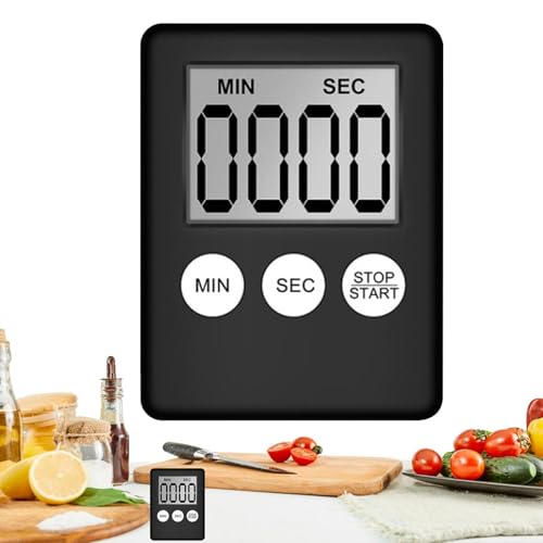 Husoiuy Küchenwecker | Arbeitstimer,Großes Display mit Lautem Alarm & Magnetischer Halterung für Haushalt, Arbeit, Training & Studium von Husoiuy