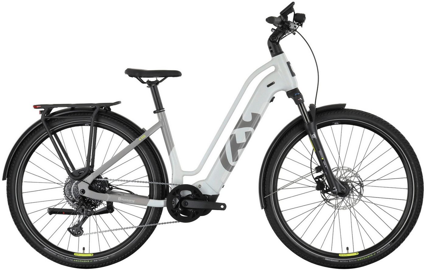 Husqvarna E-BICYCLES E-Bike E-Trekkingbike Grand Pather 4, 11 Gang Tektro RD-M550 Schaltwerk, Kettenschaltung, Mittelmotor, 630 Wh Akku, Pedelec, Elektrofahrrad für Herren, Trekkingrad von Husqvarna E-BICYCLES