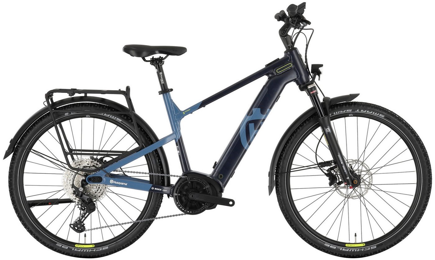 Husqvarna E-BICYCLES E-Bike E-Trekkingbike Crosser 2, 11 Gang Shimano Deore RD-M5100 Schaltwerk, Kettenschaltung, Mittelmotor, 625 Wh Akku, Pedelec, Elektrofahrrad für Herren, Trekkingrad, Bluetooth von Husqvarna E-BICYCLES