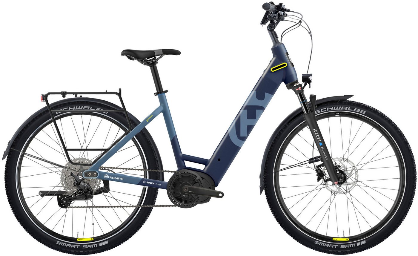 Husqvarna E-BICYCLES E-Bike E-Trekkingbike Crosser 2, 11 Gang Shimano Deore RD-M5100 Schaltwerk, Kettenschaltung, Mittelmotor, 625 Wh Akku, Pedelec, Elektrofahrrad für Herren, Trekkingrad, Bluetooth von Husqvarna E-BICYCLES