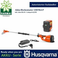 120iTK4-P Akku-Hochentaster Astsäge Set inkl Akku BLi10 und Ladegerät QC80 - 970515904 - Husqvarna von Husqvarna