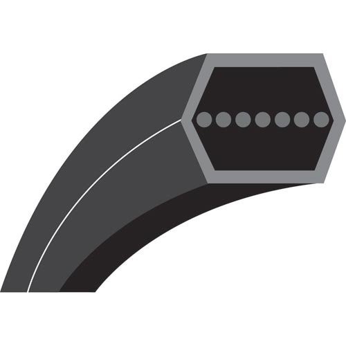 AA112M : Courroie hexagonale pour Tondeuses autoportées HUSQVARNA - JONSERED Modèles CTH160 & CTH200 (bac arrière) - Longueur extérieure: 2898 mm - N° origine: 532169178 von Husqvarna