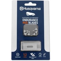 Automower® Endurance Pro Messer ✔ 6er-Pack aus Hochgeschwindigkeits-Kohlenstoffstahl, 4-Kanten-Design, doppelte Lebensdauer im Vergleich zu von Husqvarna