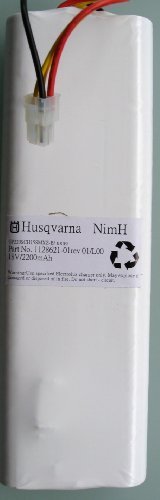 Genisys Original Husqvarna Akku/Batterie/Battery mit ausführlicher Photodokumentation für Automower G2, 220AC, 230ACX 18V 2,2Ah + 3 Titan-Messer von Husqvarna