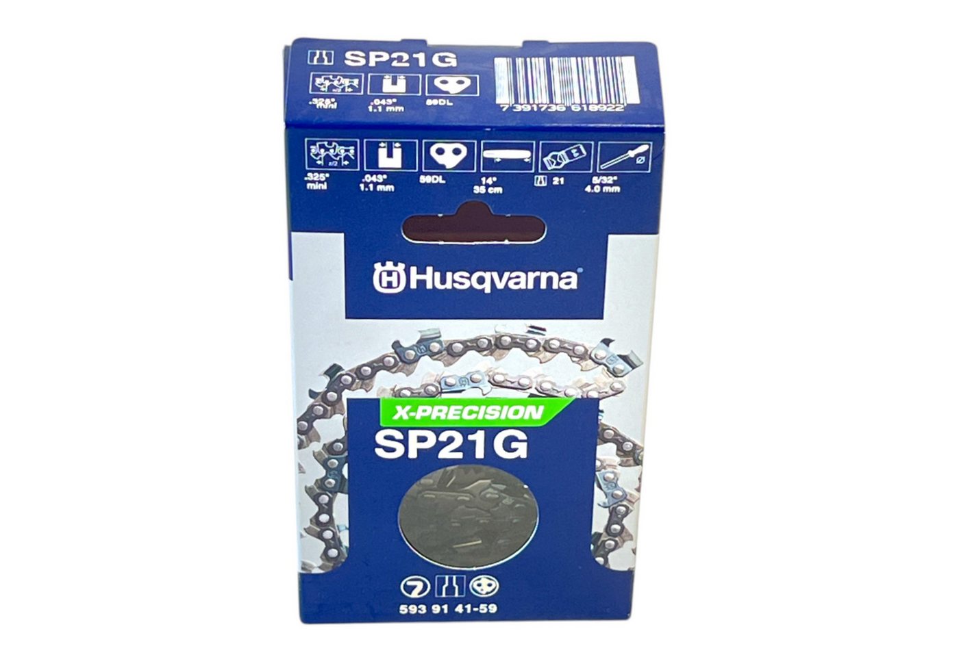 Husqvarna Ersatzkette X-Precision SP21G Sägekette 35 cm .325" mini 1,1 mm (593914159) von Husqvarna