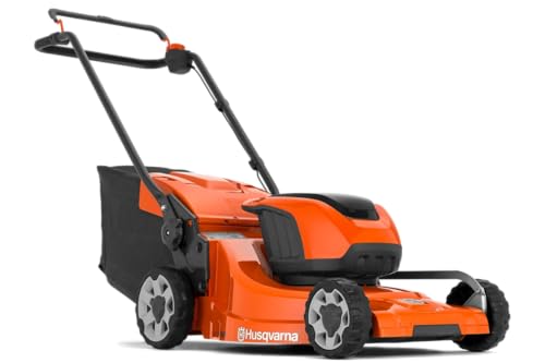 Husqvarna LC 247i Akku-Rasenmäher – 47 cm Schnittbreite, 36V, PowerBoost, savE™, 2 Akkufächer, zentrales Bedienfeld, zentrale Höhenverstellung, klappbarer Holm – ideal für mittelgroße bis große Gärten von Husqvarna
