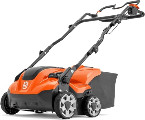 Husqvarna S138i Akku-Rasenvertikutierer – 36V Akku-Vertikutierer mit 37,5 cm Arbeitsbreite, einstellbarer Tiefe, klappbarem Griff, doppeltem Akkufach und savE™-Modus – Ohne Akku und Ladegerät von Husqvarna