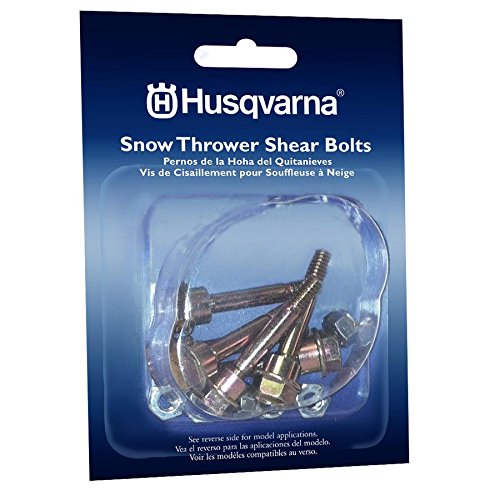 Husqvarna Scherbolzen und Muttern Set für 2-stufige Schneefräsen/-werfer (6er-Pack) 570XP, 575XP, 576XP/ 580790401 von Husqvarna