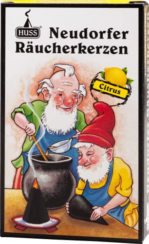Huss Neudorfer Räucherkerzen 3er-Pack Citrus (72 Stück, 3 Packungen) von Huss