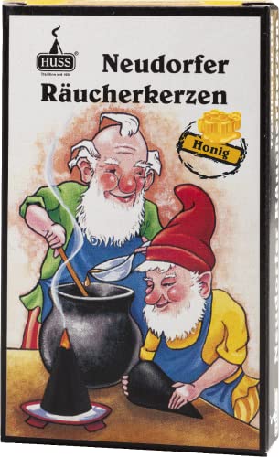 Huss Neudorfer Räucherkerzen - Honig, 3er-Pack (3x3 Stück, 24 Stück) von Huss