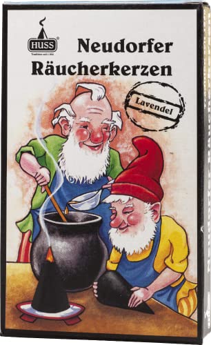 Huss Neudorfer Räucherkerzen 3er-Pack (Lavendel) - 3x24 Stück, ca. 30 mm hoch, schwarz (außer Bunte Mischung), 32 g pro Päckchen von Huss