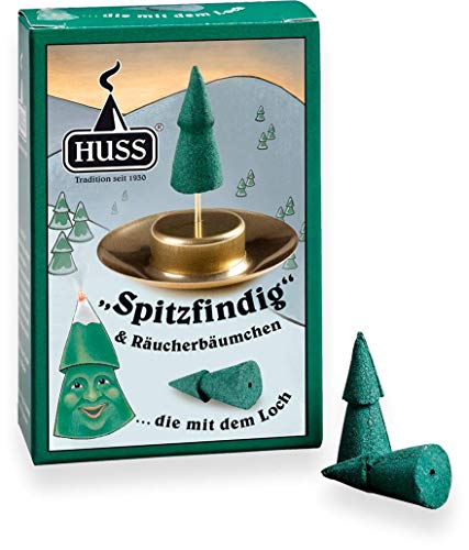 Huss - Spitzfindig - Räucherbäumchen mit Halterung (24 Räucherkerzen) von XGAGHB