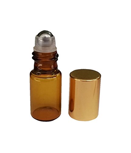 Hustar 15 Stück 5ml Braunglasflaschen Ätherisches Öl Rollflasche Nachfüllbar Aromatherapie Duft Behälter von Hustar
