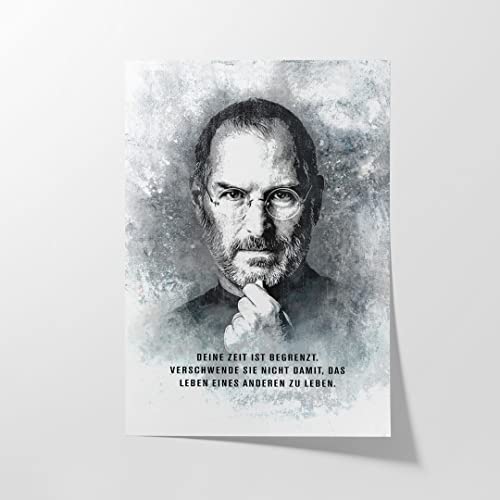 Hustling Sharks® Motivationsbilder auf Poster als XXL Wandbild Lebe dein Leben! - Poster im Hochformat, Motivationsposter Büro, Poster mit Sprüchen, Erfolg Bilder, Büro Bild (60x90cm) von Hustling Sharks