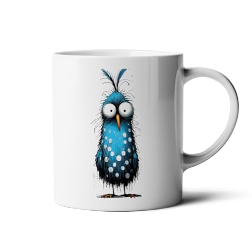 Hustling Sharks® Tasse mit Motiv - Genervtes Tier - 330ml Spülmaschinenfest, Keramik - weiß, Tasse mit genervtem Tiergesicht, Tasse Büro, lustige Tieregesichter (Genervtes Tier#1) von Hustling Sharks