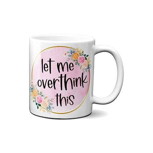 Hustling Sharks® Tasse mit Spruch - Overthinker - Geschenk Kaffeetasse - 330ml Spülmaschinenfest, Keramik - weiß, Kollegen Tasse, Geschenke, Witzige Tasse, Spruch Tasse von Hustling Sharks