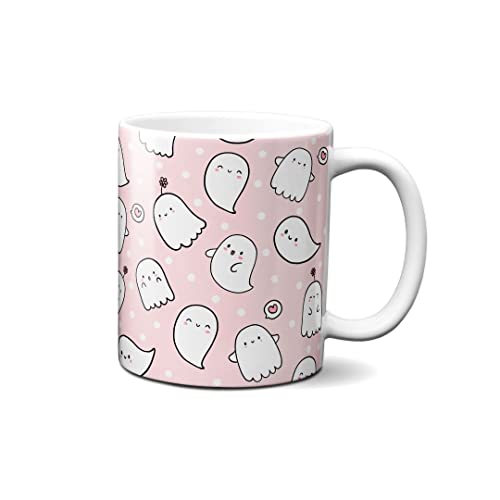 Hustling Sharks® Tasse mit Spruch - Süße Geister - Geschenk Kaffeetasse - 330ml Spülmaschinenfest, Keramik - Schwarz Tassen, Modernes Geschenk von Hustling Sharks