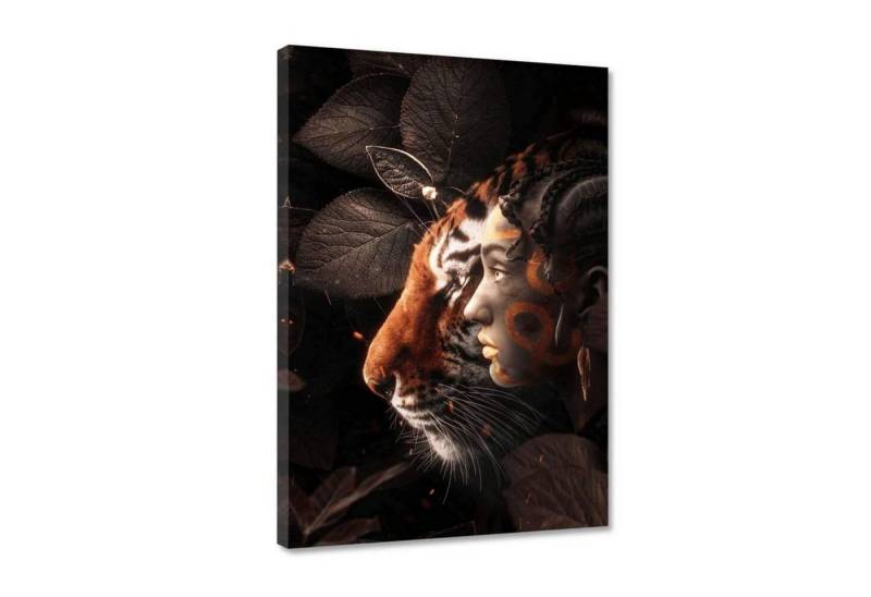 Hustling Sharks Leinwandbild Exklusives Tier-Bild als XXL Leinwandbild "Brother and Sister", in 7 unterschiedlichen Größen verfügbar von Hustling Sharks