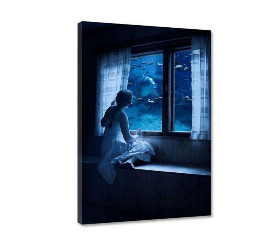 Hustling Sharks Leinwandbild Meer Bild als XXL Leinwandbild "Deep Ocean", in 7 unterschiedlichen Größen verfügbar von Hustling Sharks