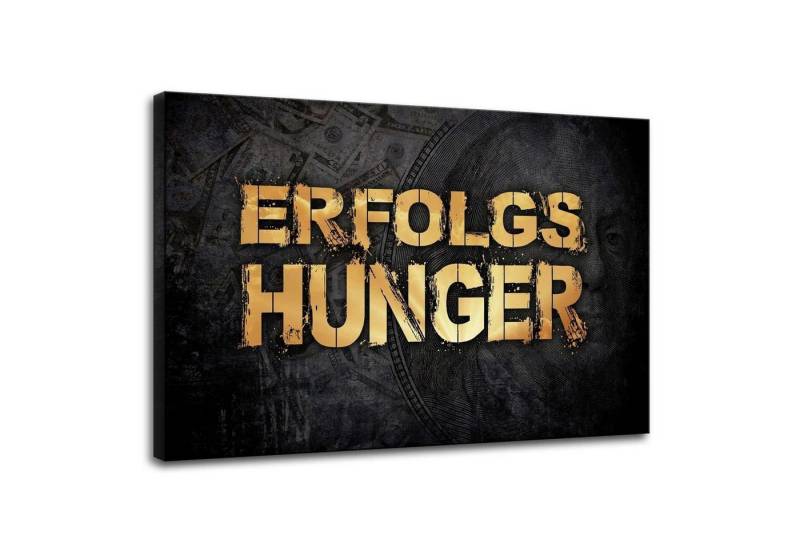 Hustling Sharks Leinwandbild Motivationsbild für Erfolg als XXL Leinwandbild "ERFOLGSHUNGER", in 7 unterschiedlichen Größen verfügbar von Hustling Sharks
