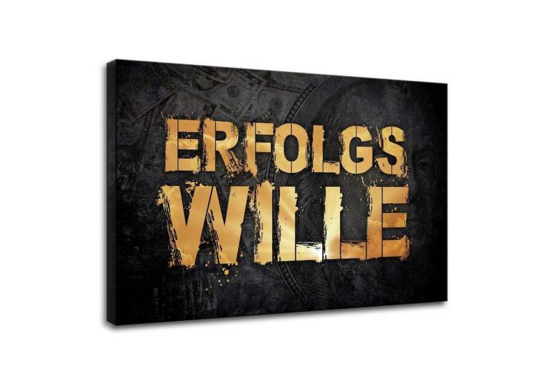 Hustling Sharks Leinwandbild Motivationsbild für Erfolg als XXL Leinwandbild "ERFOLGSWILLE", in 7 unterschiedlichen Größen verfügbar von Hustling Sharks