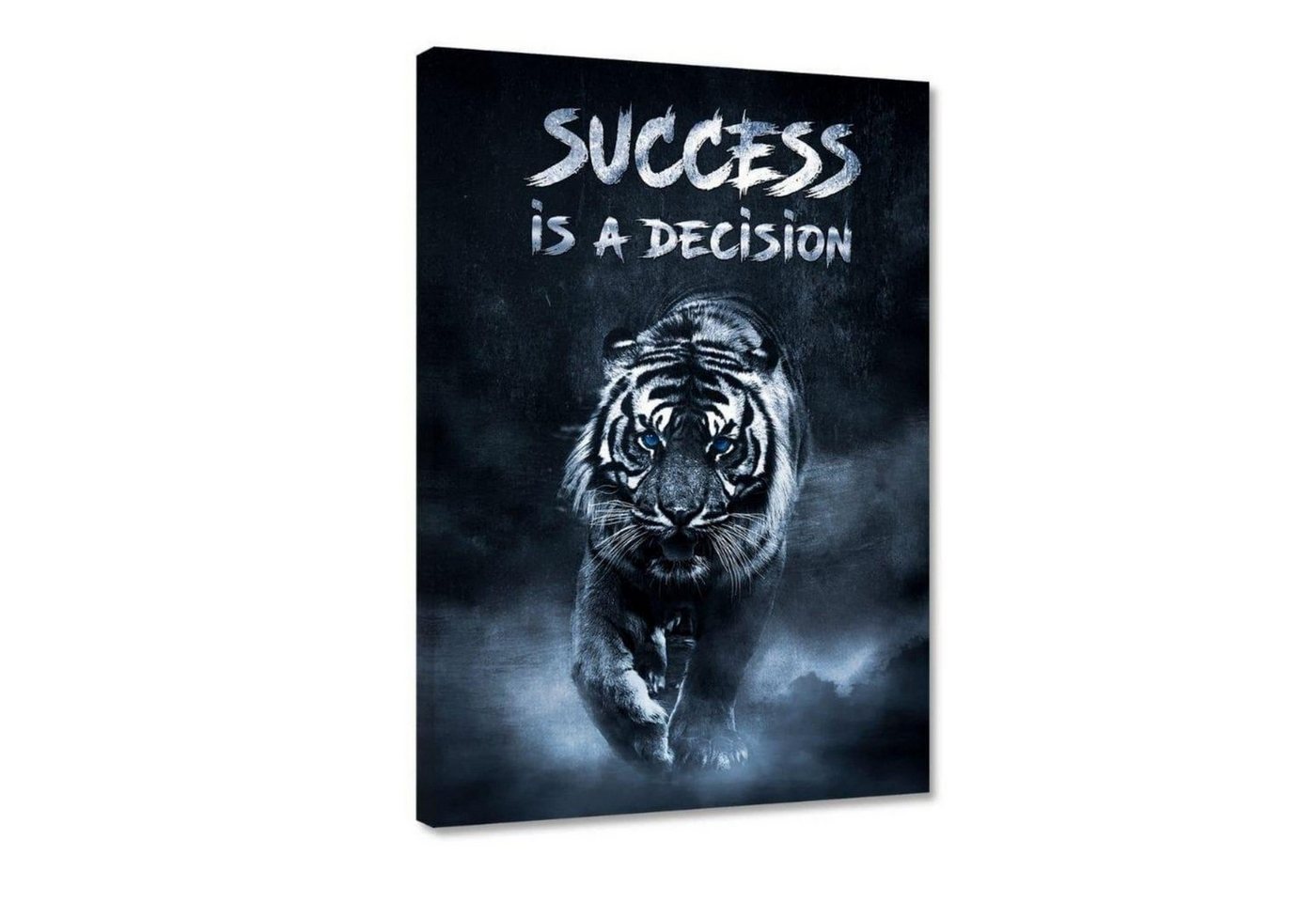 Hustling Sharks Leinwandbild Motivationsbild für Erfolg als Leinwandbild Success is a decision", in 7 unterschiedlichen Größen verfügbar" von Hustling Sharks