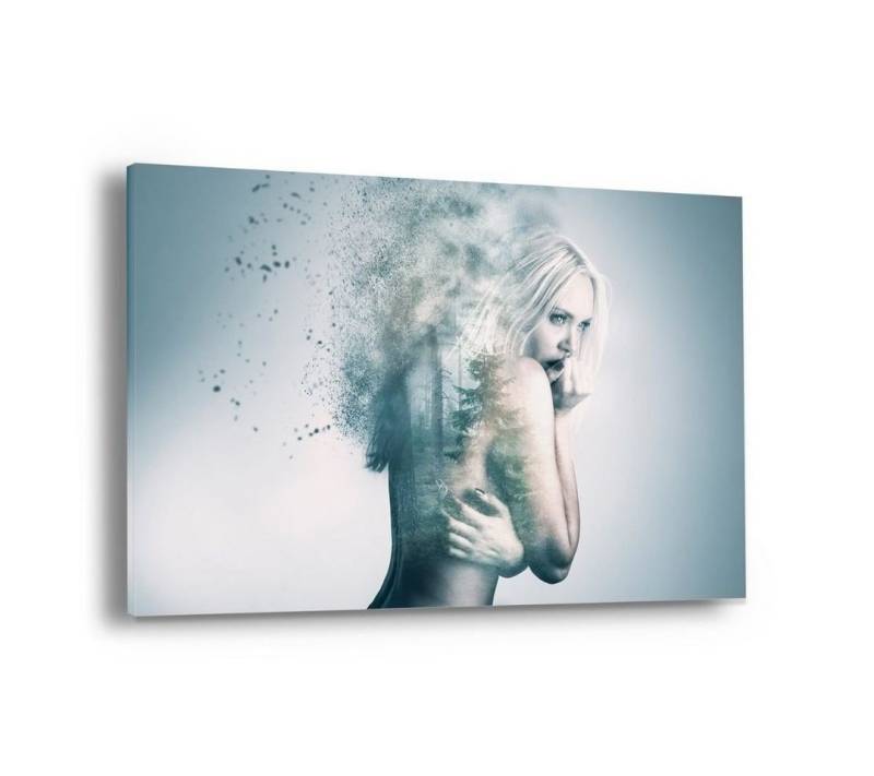 Hustling Sharks Leinwandbild Pop Art Bild als XXL Leinwandbild "Die mysteriöse Lady", in 7 unterschiedlichen Größen verfügbar von Hustling Sharks
